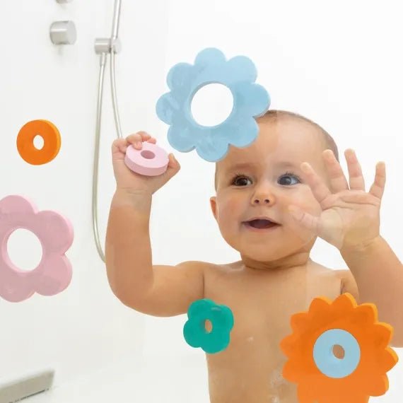 Puzzle Bath Toy | Non Toxic bath Toys | Quut Toy | Bee Like Kids