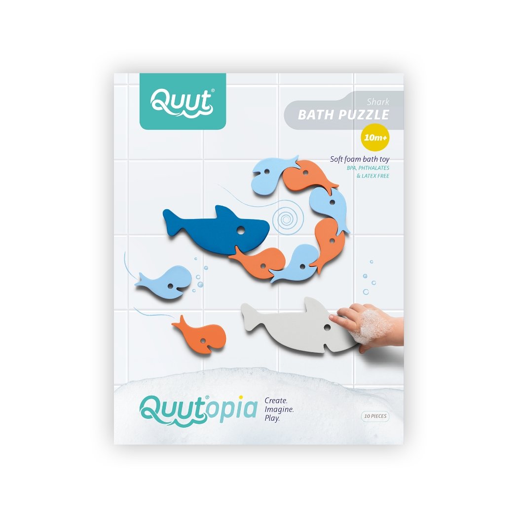 Shark Bath Toy Puzzle | Baby Shark Toys | Quut Toys | Bee Like Kids