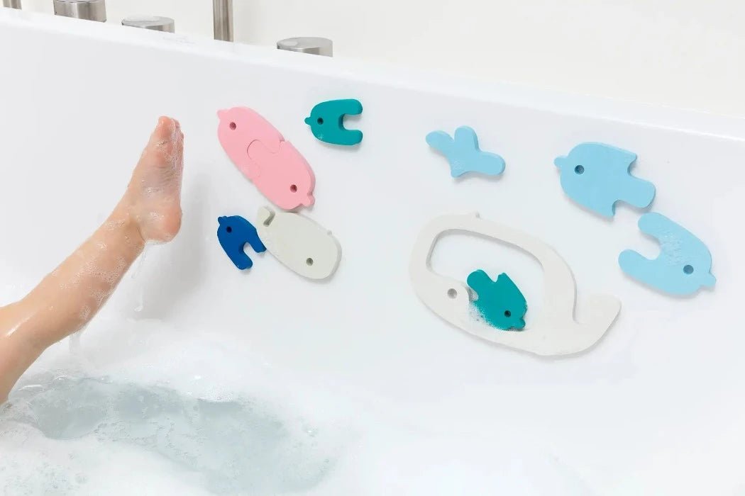 Bath Puzzle - Whale | Non-toxic Bath Toys | Quut Toys | Bee Like Kids