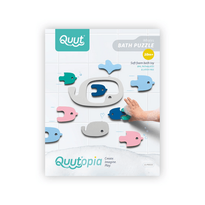 Bath Puzzle - Whale | Non-toxic Bath Toys | Quut Toys | Bee Like Kids