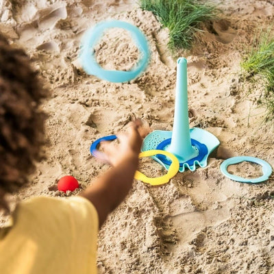 Beach Set -  Triplet, Ringo and a Magic Sand Shaper | Recyclable Plastic | Quut Toys | Bee Like Kids 