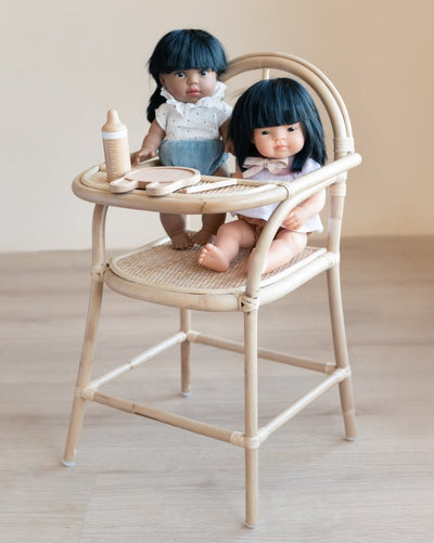 Rattan Baby Doll Highchair | Elli and Becks Co. | Bee Like Kids