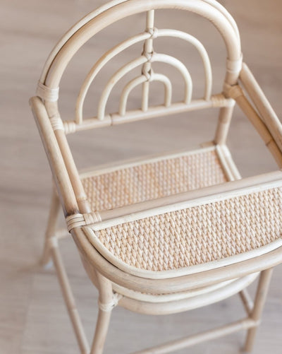 Rattan Baby Doll Highchair | Elli and Becks Co. | Bee Like Kids