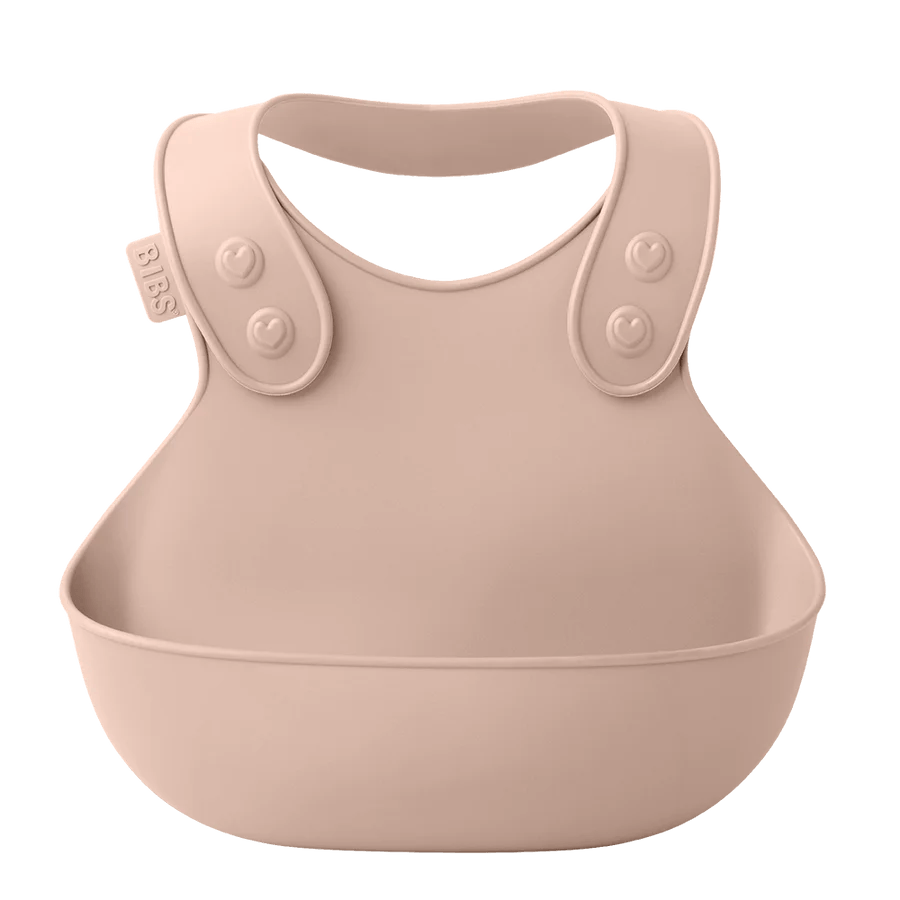 BIBS Dinner Bib blush | Mess-free meal time | Bee Like Kids