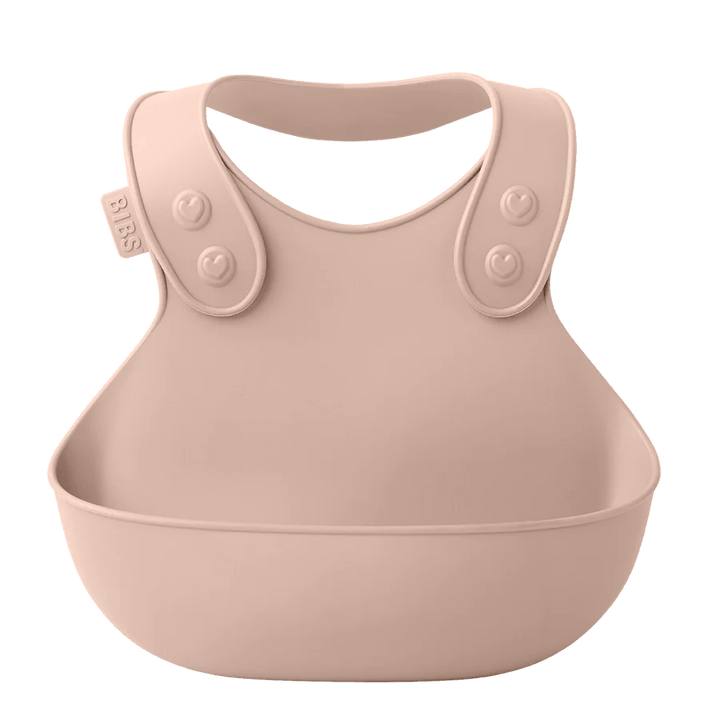 BIBS Dinner Bib blush | Mess-free meal time | Bee Like Kids