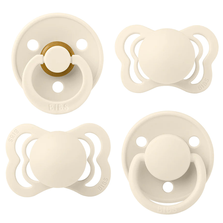 BIBS Pacifier Try-It Collection Ivory | Bee Like Kids