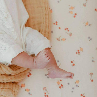 Bloom Muslin Crib Sheet | Brixton Phoenix | Bedding - Bee Like Kids