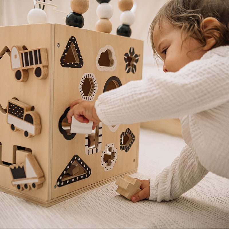Busy Box | Wooden Toys | Wonder and Wise | Bee Like Kids