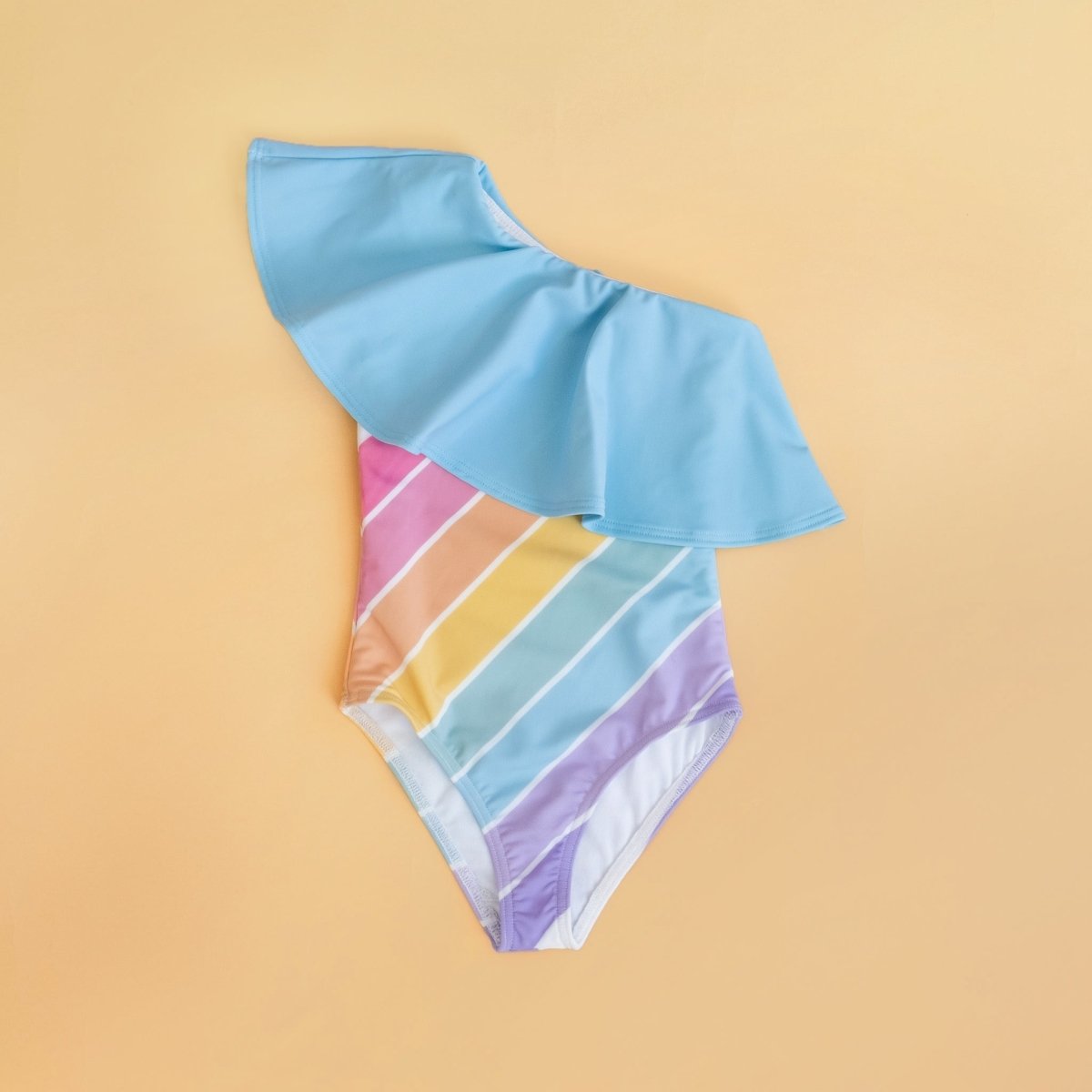 Candy Rainbow One Shoulder Swim