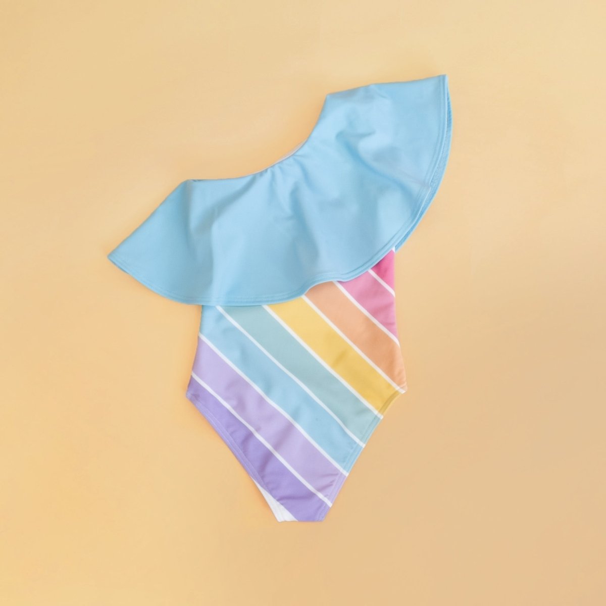 Candy Rainbow One Shoulder Swim