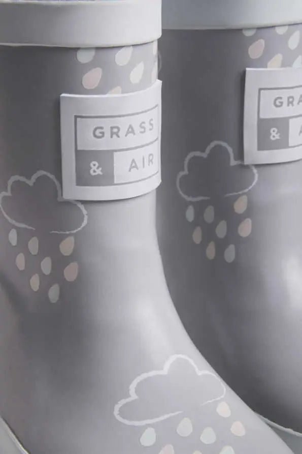 Toddler Color Changing Rain Boots - Gray | Grass and Air | Bee Like Kids