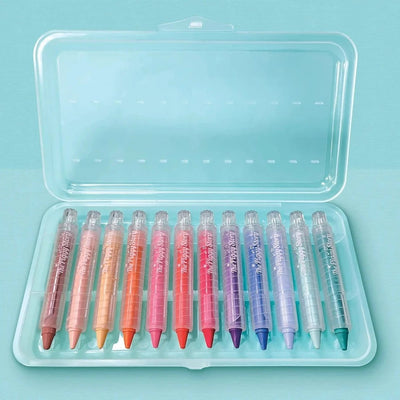 Color Everywhere Twistable Chalk Crayons - Dinosaur World | Non-Toxic Crayons | Bee Like Kids
