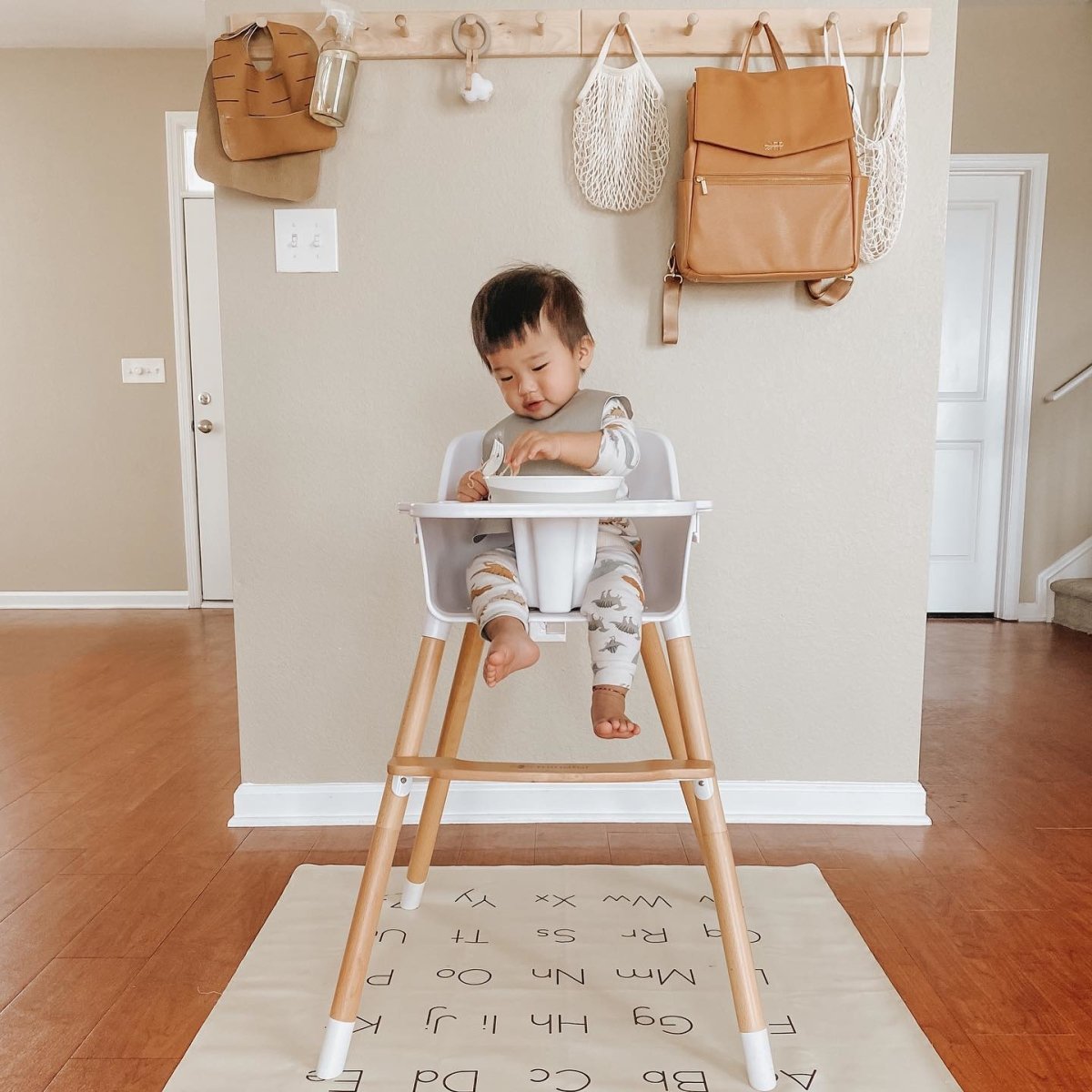 Convertible Modern Baby High Chair + Toddler Chair