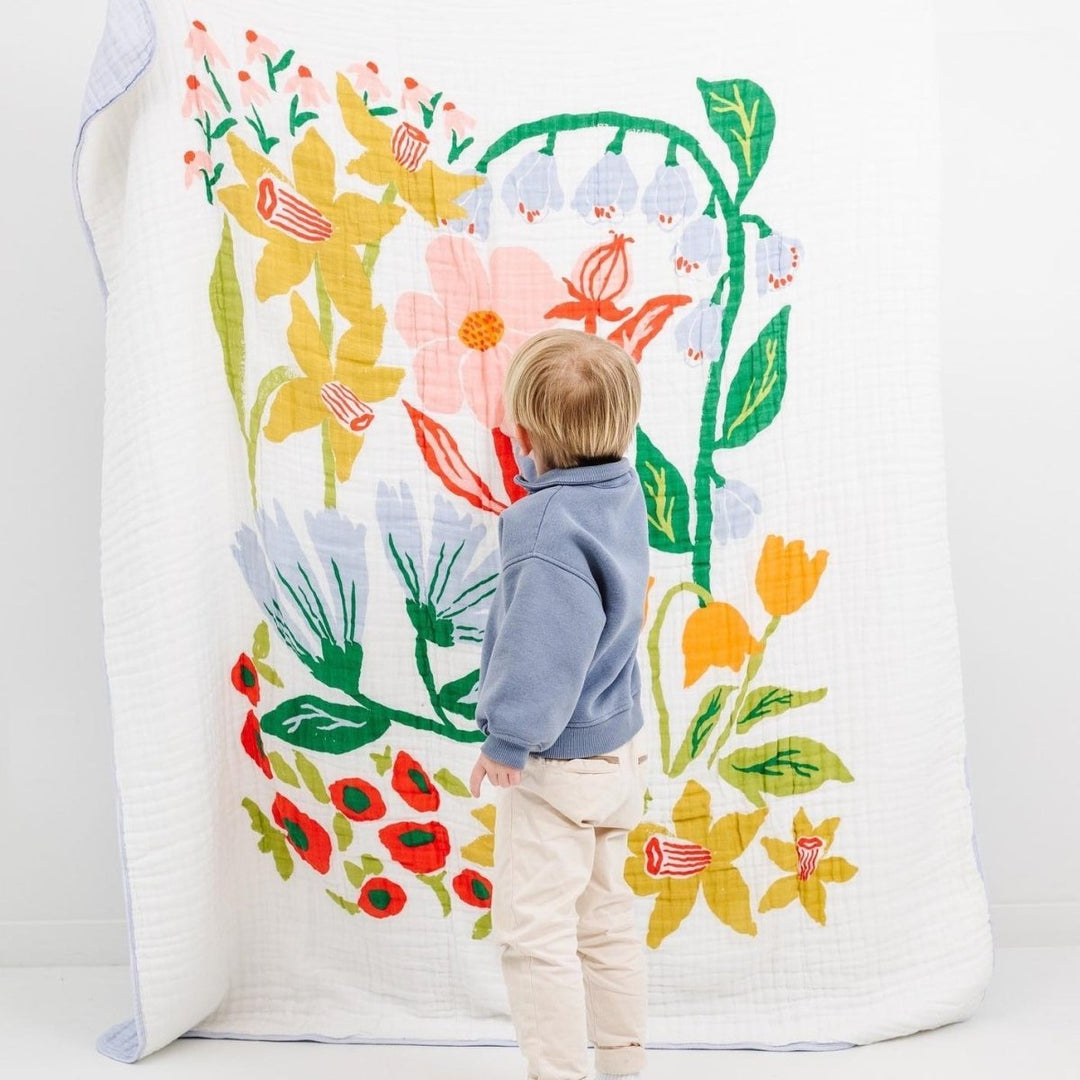 Cottage Garden Throw Blanket