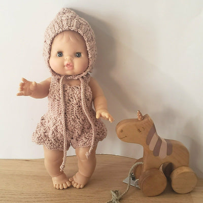 Crochet Doll Romper - Blush | Bee Like Kids | Doll Accessories - Bee Like Kids