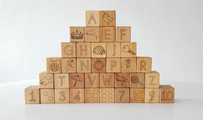 Deluxe ABC & 123 Blocks | Bannor Toys | Bee Like Kids