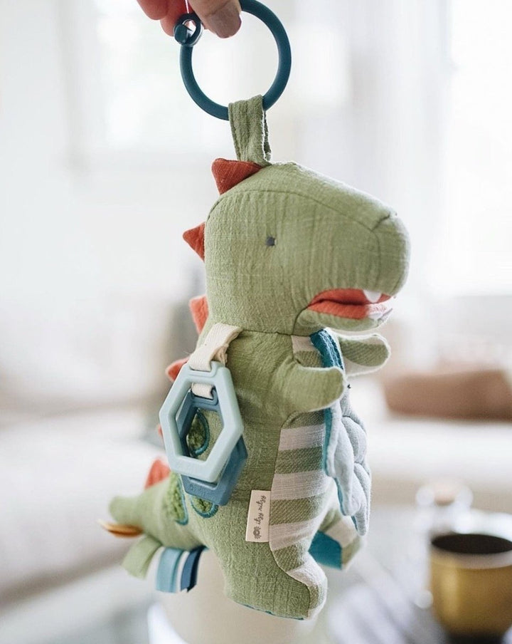 Dino Activity Plush with Teether Toy | Itzy Ritzy | Toys - Bee Like Kids