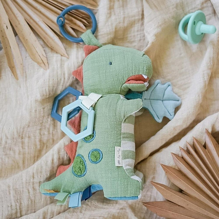 Dino Activity Plush with Teether Toy | Itzy Ritzy | Toys - Bee Like Kids
