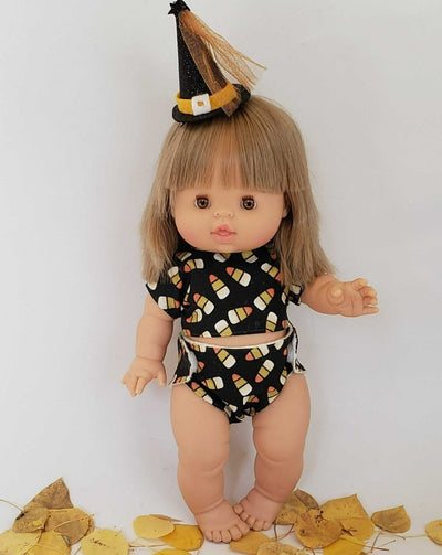 Doll Candy Corn Halloween Outfit | Bee Like Kids | Doll Accessories - Bee Like Kids