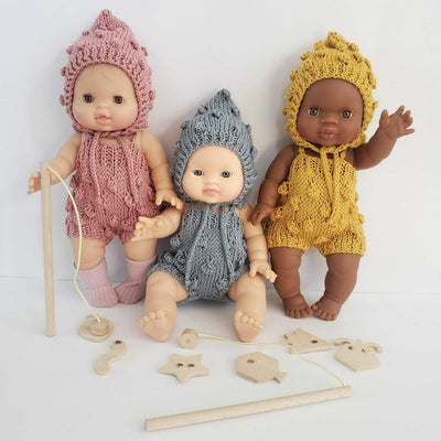 Doll Knit Bubble Romper Set | Bee Like Kids | Doll Accessories - Bee Like Kids