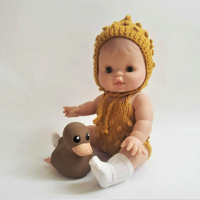 Doll Knit Romper Set - Mustard | Bee Like Kids | Doll Accessories - Bee Like Kids