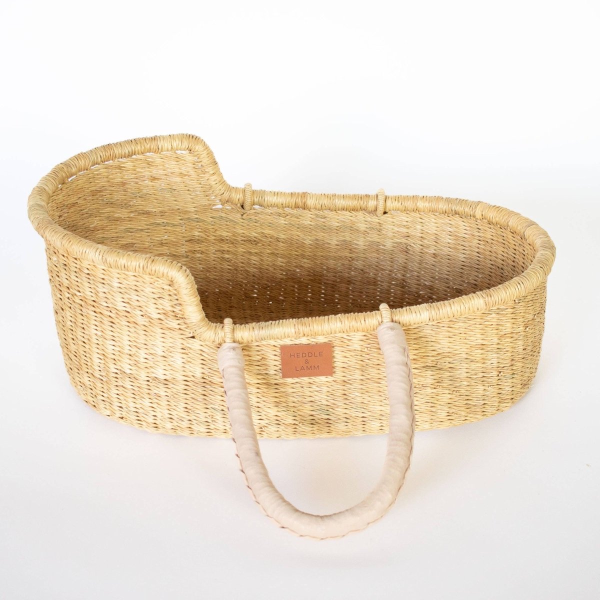 Doll Moses Basket - Natural Handle