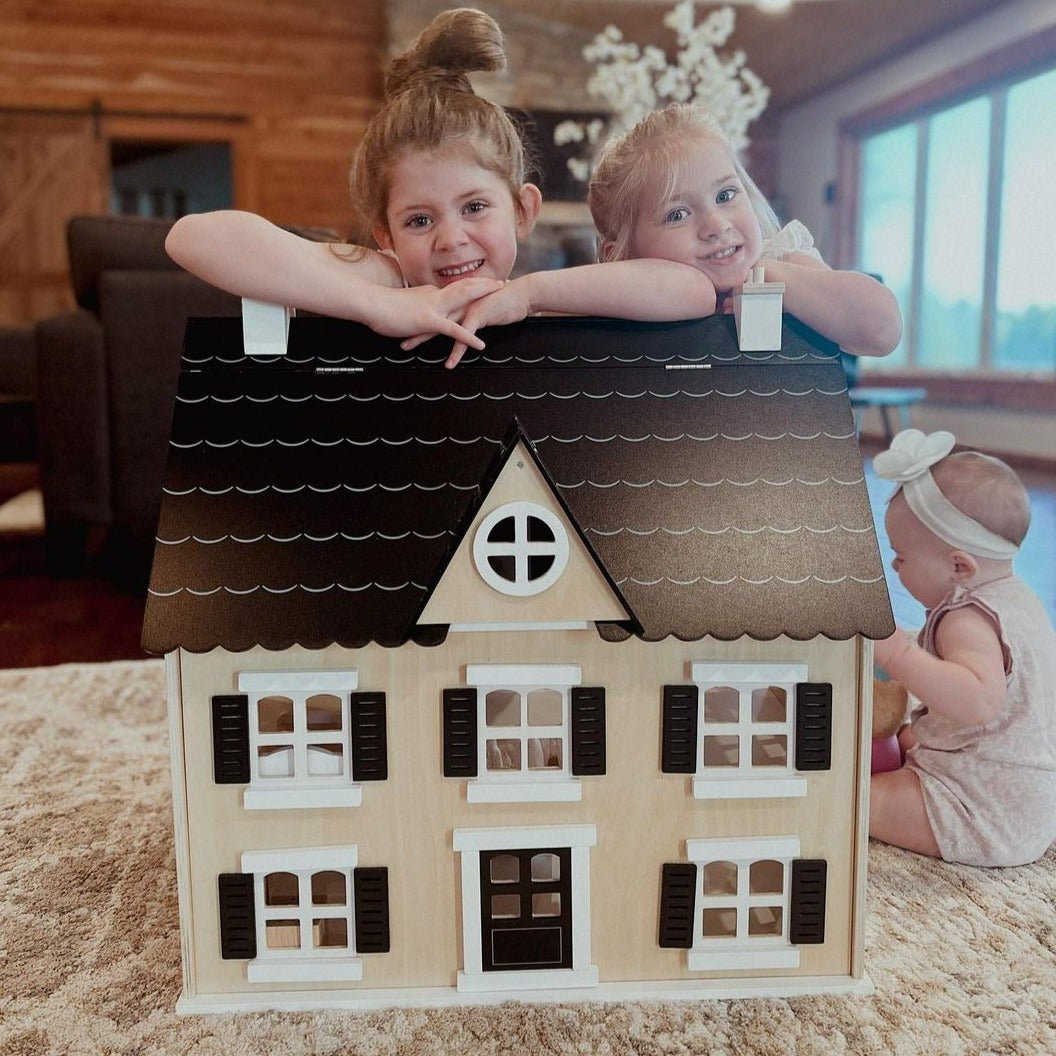 Wonder adn Wise Wooden Dollhouse | Bee Like Kids