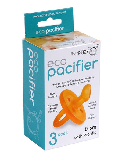 Ecopacifier- Ortho 0-6M - 3 PCK | ecopiggy | Baby Essentials - Bee Like Kids