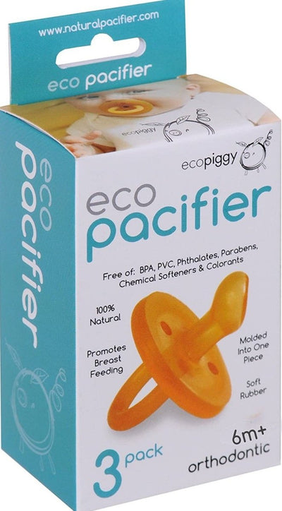 Ecopacifier- Ortho 6M - 3 PCK | ecopiggy | Baby Essentials - Bee Like Kids