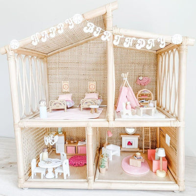 Rattan Doll House | Ellier and Becks | Bee Like Kids