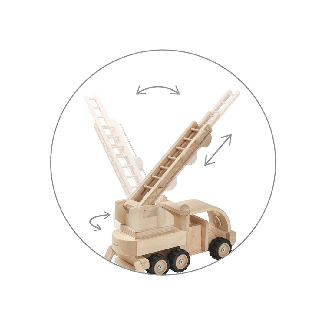 Plan Toys Wooden Fire Truck | Bee Like Kids