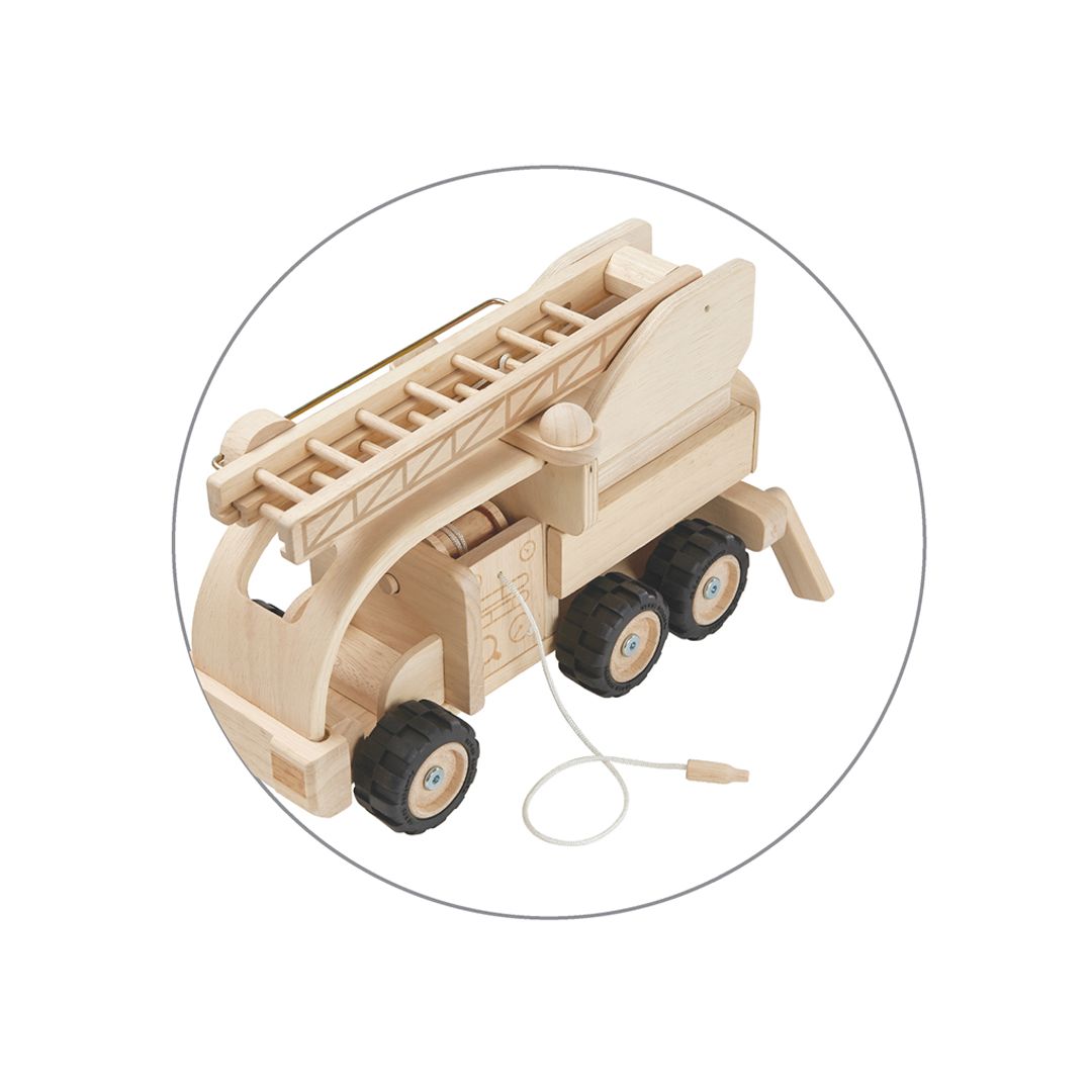 Plan Toys Wooden Fire Truck | Bee Like Kids