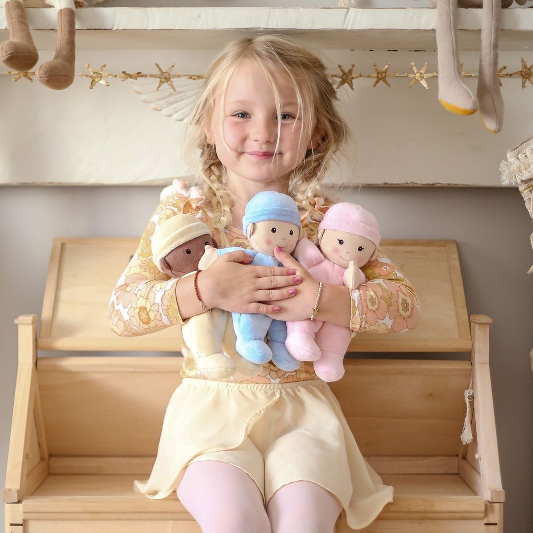 First Baby Doll - Blue | Apple Park | Dolls - Bee Like Kids