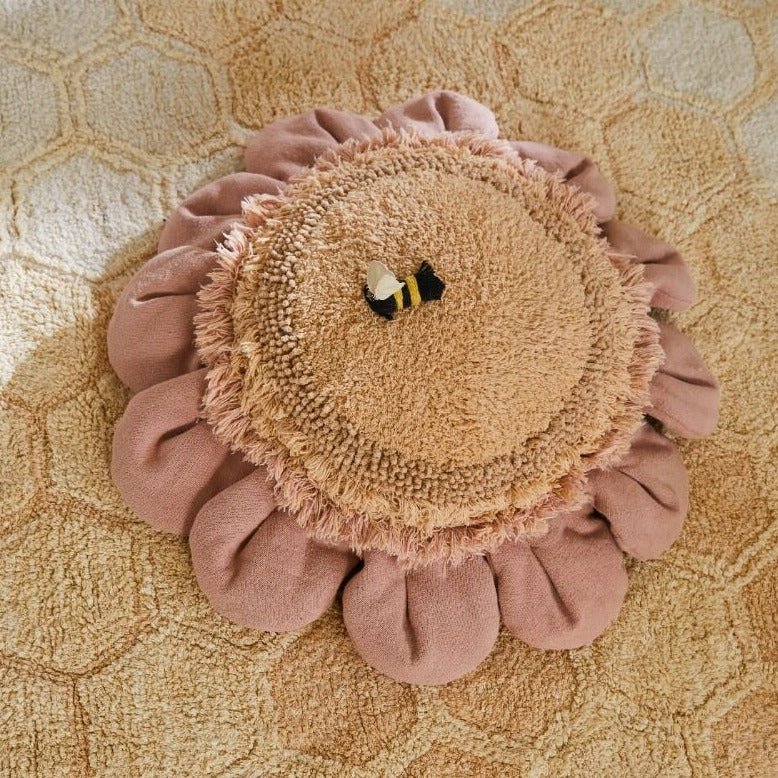 Floor Cushion Pink Daisy