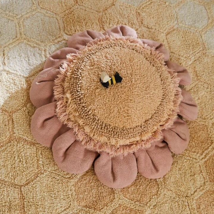 Floor Cushion Pink Daisy