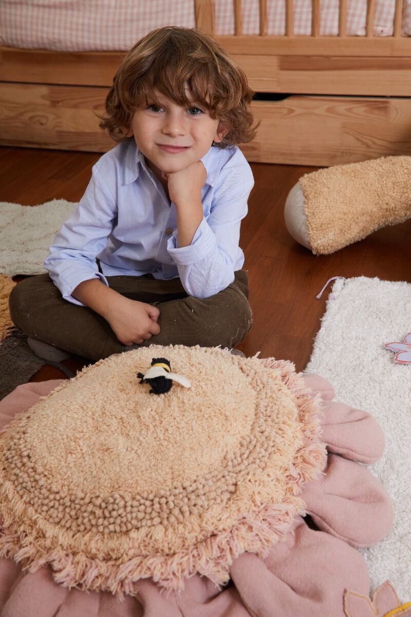 Floor Cushion Pink Daisy