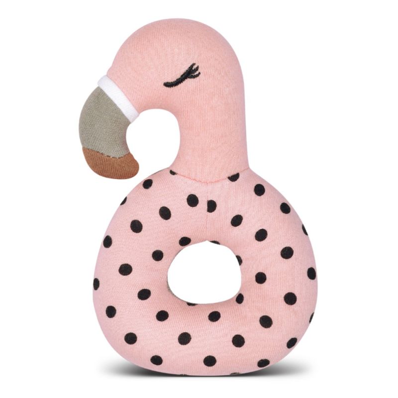 Franny Flamingo Teething Rattle | Apple Park | Baby Essentials - Bee Like Kids