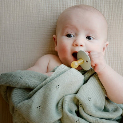 FRIGG Rope pacifier - Cream and Sage  | Bee Like Kids