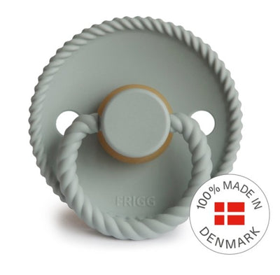 FRIGG Rope pacifier - Cream and Sage