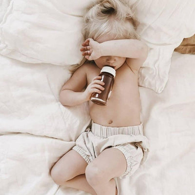 Glass Baby Bottle 4oz - 2 Pack | Hevea | Feeding - Bee Like Kids