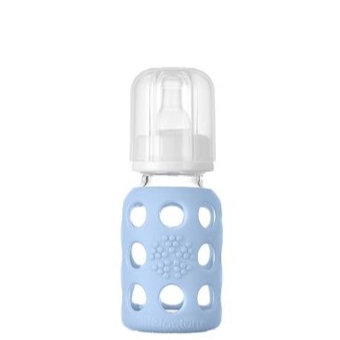 Glass Baby Bottle - 4oz | Lifefactory | Feeding - Bee Like Kids