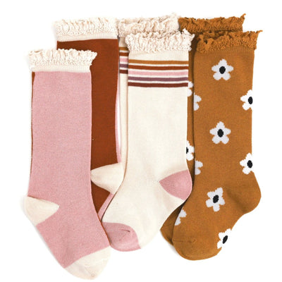 Golden Girl Knee High Sock 3-Pack