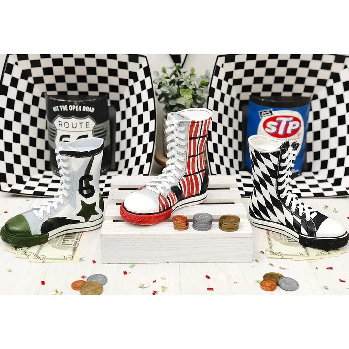 High Top Sneaker Piggy Bank | Kids Room Decor | Bee Like Kids