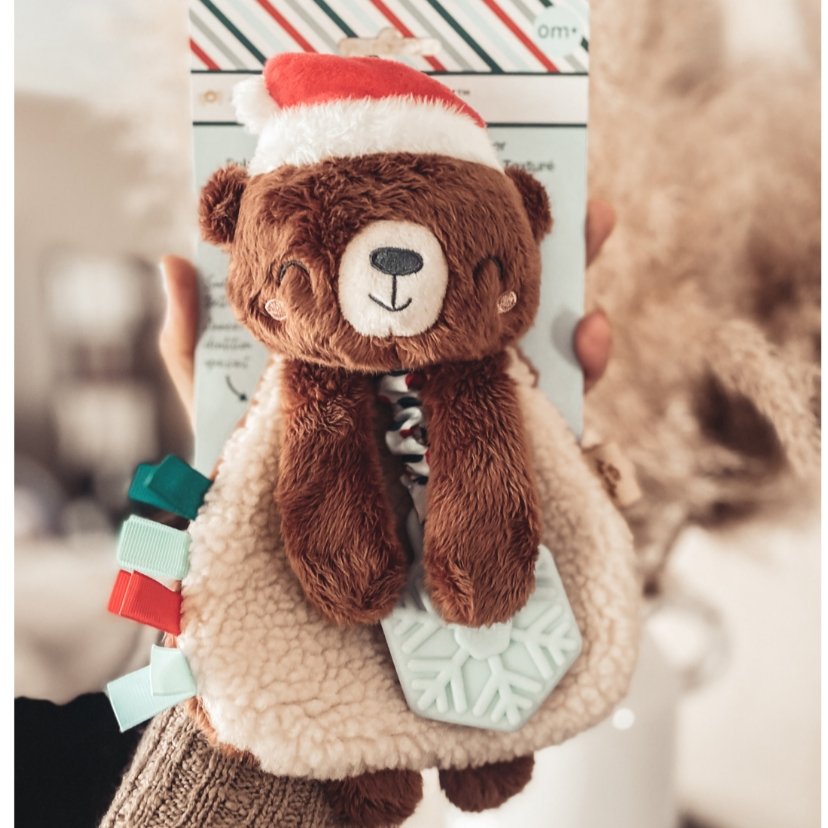 Holiday Bear Plush  Teether Toy | Itzy Ritzy | Lovey - Bee Like Kids