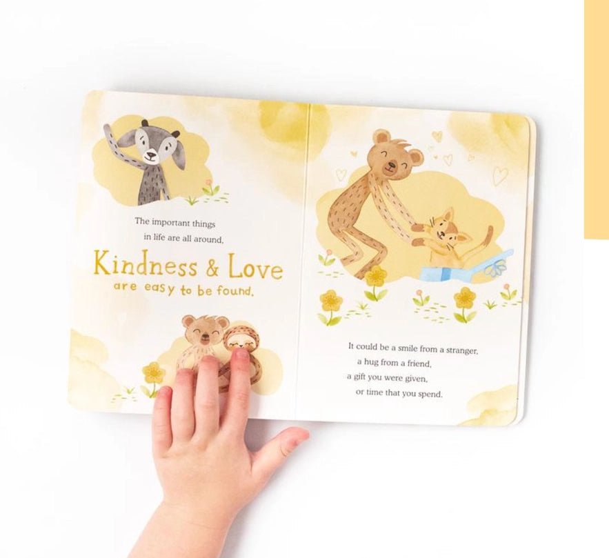 Honey Bear Snuggler + Intro Book - Gratitude