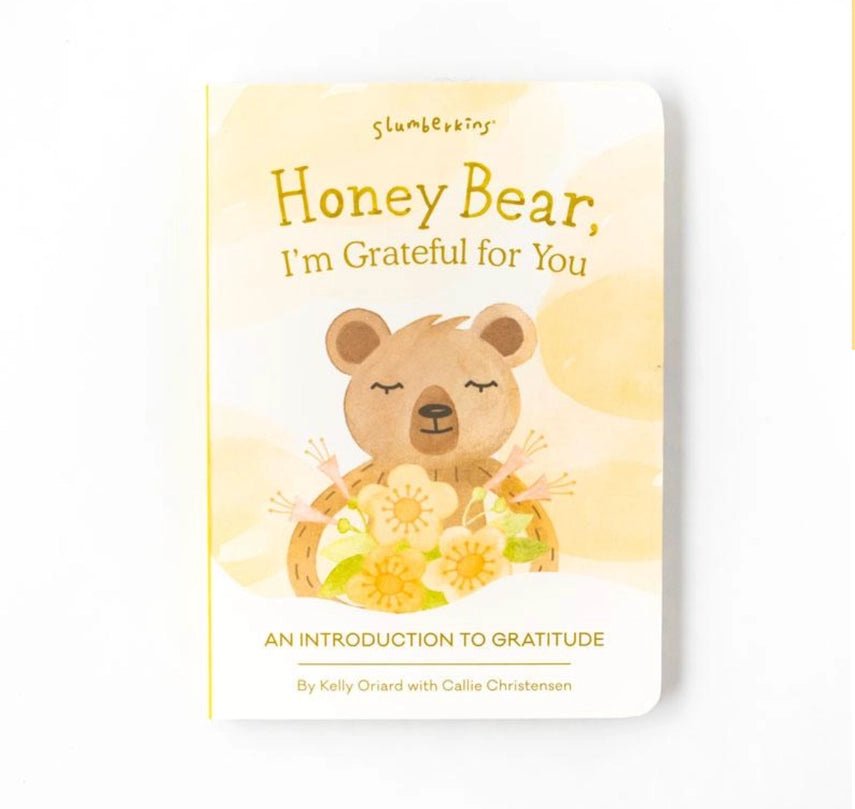 Honey Bear Snuggler + Intro Book - Gratitude