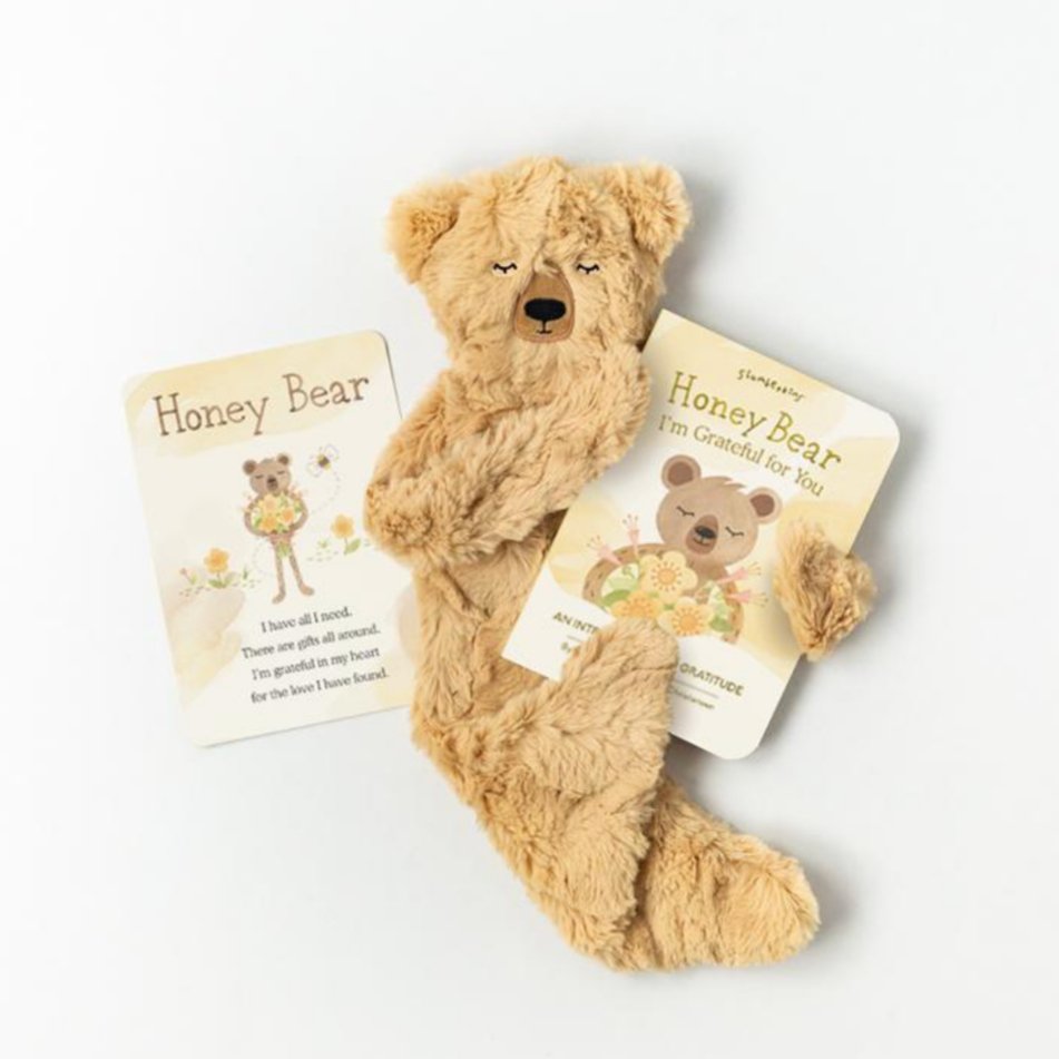 Honey Bear Snuggler + Intro Book - Gratitude