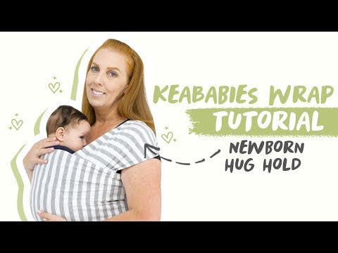 Baby Wrap Carrier - Gray Stripe