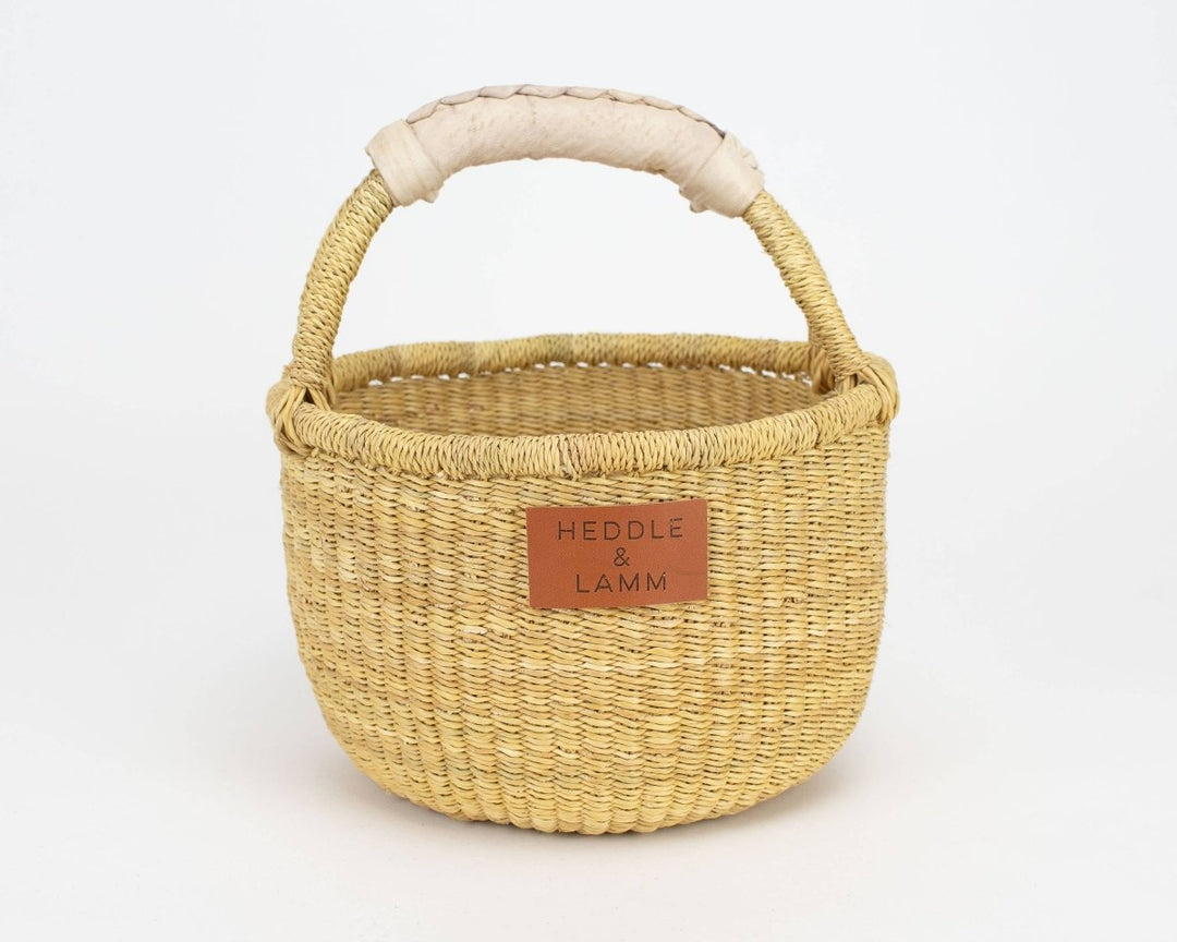 Kandiga Mini Bolga Basket - Natural Handle