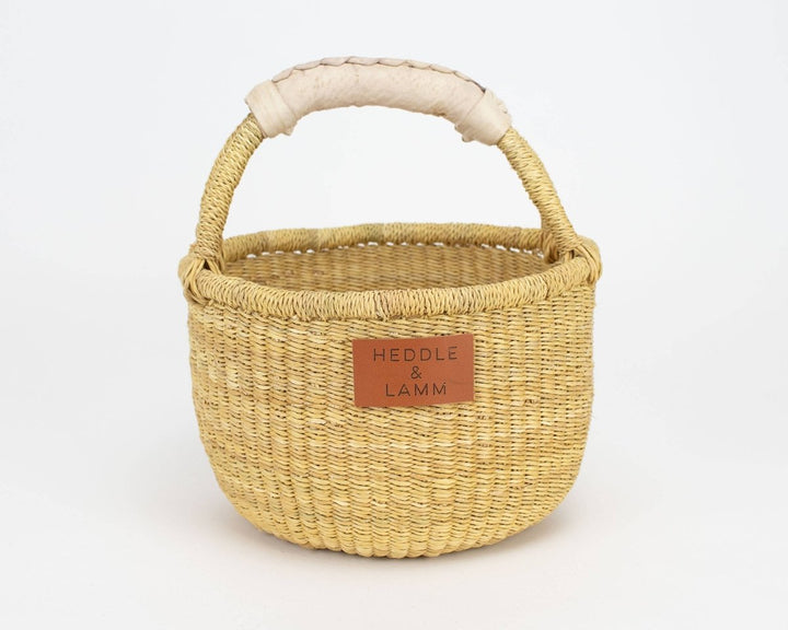 Kandiga Mini Bolga Basket - Natural Handle